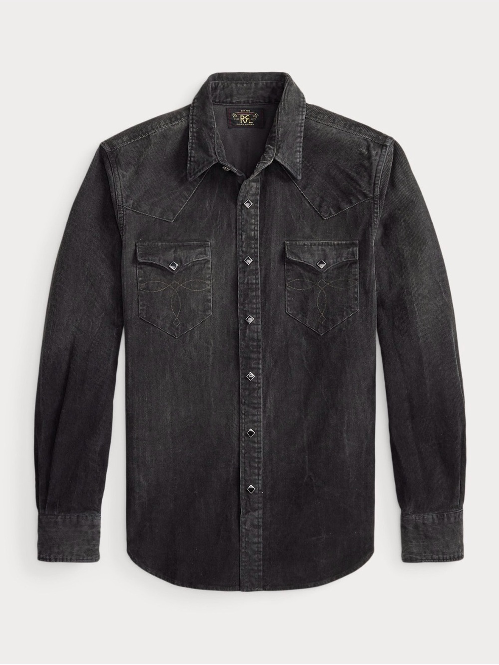 Ralph Lauren Double RL slim fit corduroy western shirt
